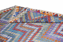Load image into Gallery viewer, Kilim - Multi-color Zigzag Design- Area Kilim