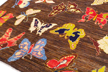 Load image into Gallery viewer, Oriental Gaba Rug- Turkmen-Butterfly Design