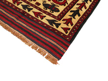 Load image into Gallery viewer, Vintage Kilim-Stunning Square Herati Kilim Carpet Mixed Rug