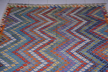Load image into Gallery viewer, Kilim - Multi-color Zigzag Design- Area Kilim