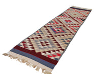 Load image into Gallery viewer, Runner Kilim-Andkhoi Tribal Design
