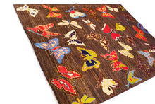 Load image into Gallery viewer, Oriental Gaba Rug- Turkmen-Butterfly Design
