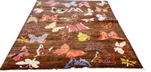 Load image into Gallery viewer, Oriental Gaba Rug- Turkmen-Butterfly Design
